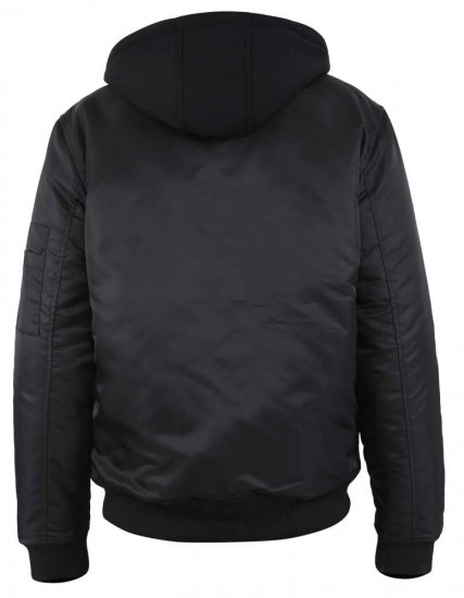 D555 Poppleford Bomber Jacket With Detachable Fleece Hood - Bundy - Bundy Nadmerné Veľkosti 2XL-8XL