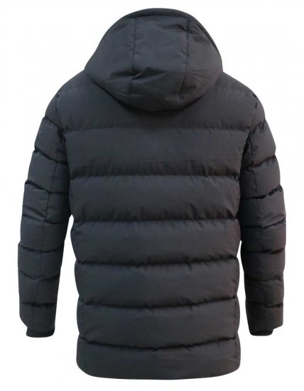 D555 Grove Quilted Parka Jacket Black - Bundy - Bundy Nadmerné Veľkosti 2XL-8XL