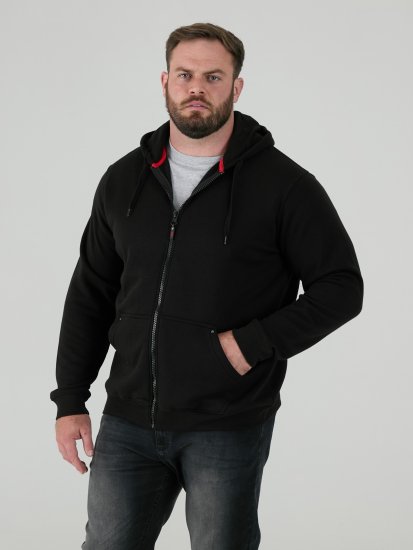 D555 Cantor Hoodie Black - Mikiny & mikiny bez kapucne - Mikiny & Mikiny s Kapucňou 2XL-12XL