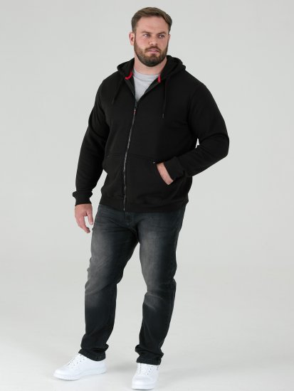 D555 Cantor Hoodie Black - Mikiny & mikiny bez kapucne - Mikiny & Mikiny s Kapucňou 2XL-12XL