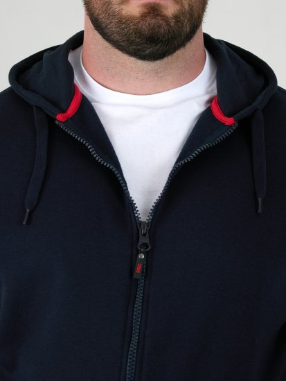 D555 Cantor Hoodie Navy - Mikiny & mikiny bez kapucne - Mikiny & Mikiny s Kapucňou 2XL-12XL