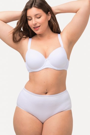 Ulla Popken 309783 Nohavičky 3 ks Biela - Nohavičky - 