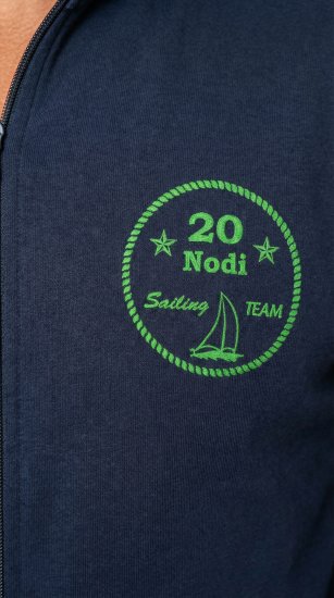 20 Nodi Ostro Stretch Fleece Cotton Tracksuit Navy - Teplákové súpravy - Teplákové súpravy Pánske Nadmerné veľkosti