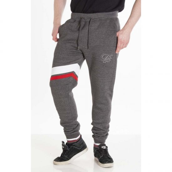 D555 Willis Sweatpants Charcoal - Tepláky & teplákové kraťasy - Tepláky & Teplákové kraťasy - 2XL-12XL