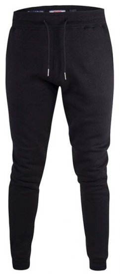 D555 Brandon Sweatpants with Tapered leg Black - Tepláky & teplákové kraťasy - Tepláky & Teplákové kraťasy - 2XL-12XL