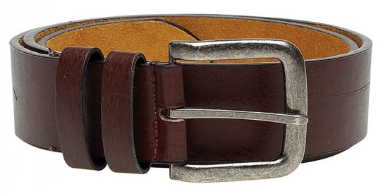 Duke Brown Leather belt, 4cm - Opasky - Opasky W40-W70/2XL-8XL