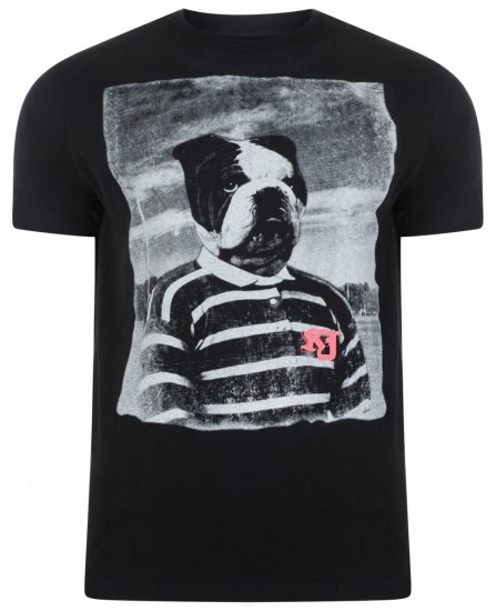 Kam Bull Dog Tee Black - Tričká - Nadrozmerné tričká - 2XL-14XL