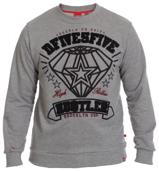 D555 Hustler Sweat - Mikiny & mikiny bez kapucne - Mikiny & Mikiny s Kapucňou 2XL-12XL