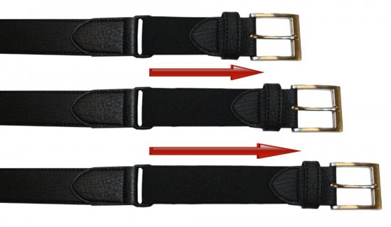 D555 Matthew X-tender belt Black, 4,4cm - Opasky - Opasky W40-W70/2XL-8XL