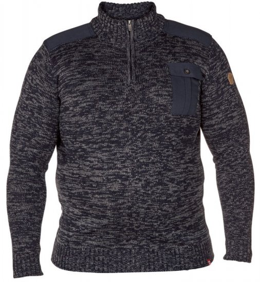 D555 Frost Sweater Navy/Charcoal - Mikiny & mikiny bez kapucne - Mikiny & Mikiny s Kapucňou 2XL-12XL