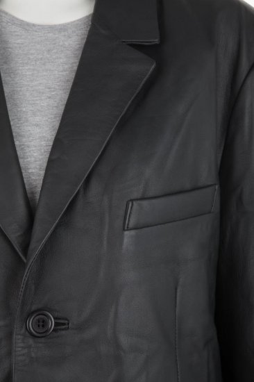 Woodland Leather Blazer Black - Bundy - Bundy Nadmerné Veľkosti 2XL-8XL