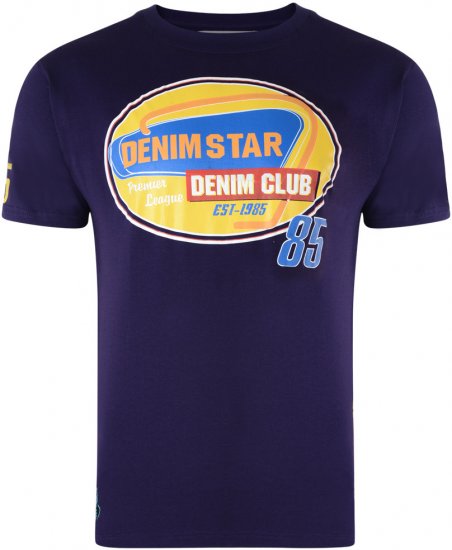 Kam Jeans Star 2-pack T-shirt Grey/Purple - Tričká - Nadrozmerné tričká - 2XL-14XL