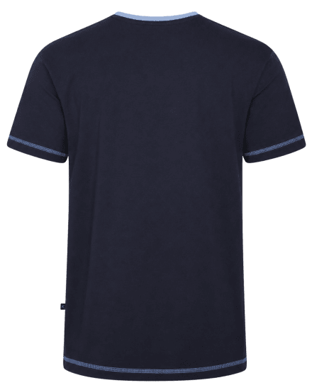 Kam Jeans 5780 Cut And Sew Panel T-Shirt Navy - Tričká - Nadrozmerné tričká - 2XL-14XL