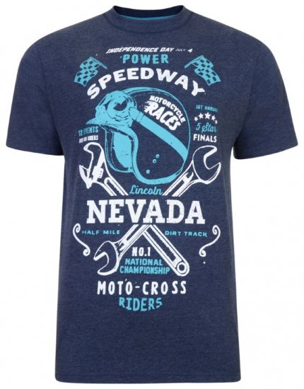 Kam Jeans Nevada Speedway Tee - Tričká - Nadrozmerné tričká - 2XL-14XL