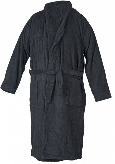 Abraxas Bathrobe 100% Cotton Black - Spodná bielizeň - Spodné Prádlo 2XL-8XL
