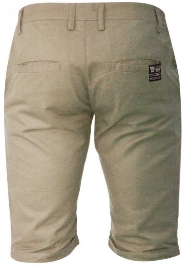 D555 PANAMA Chino Short With Side Elasticated Waist Khaki - Šortky - Šortky W40-W60