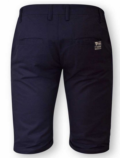 D555 PANAMA Chino Short With Side Elasticated Waist Navy - Šortky - Šortky W40-W60