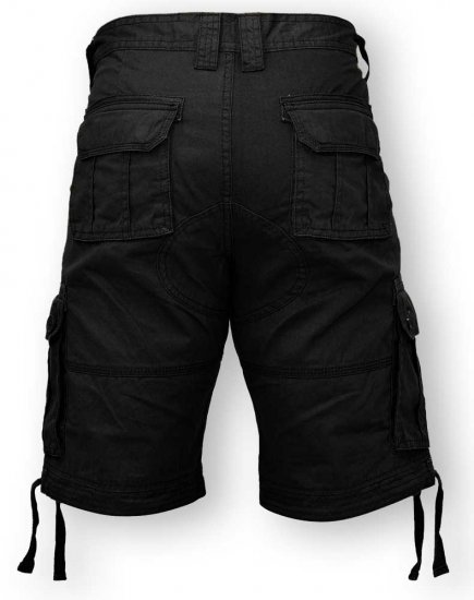 D555 Jarrod Cargo Short Black - Šortky - Šortky W40-W60