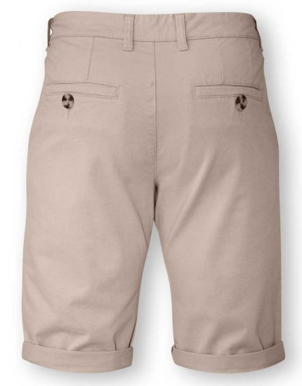 D555 COLTEN Stretch Cotton Chino Short Beige - Šortky - Šortky W40-W60