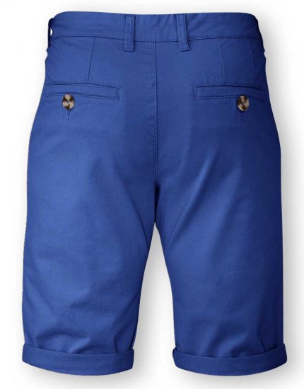 D555 COLTEN Stretch Cotton Chino Shorts Blue - Šortky - Šortky W40-W60