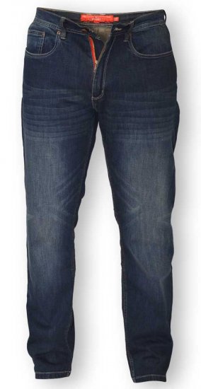 D555 BOURNE Tapered Dark Vintage Stretch Jeans - Džínsy & nohavice - Džínsy a Nohavice - W40-W70