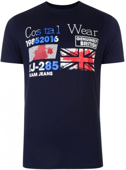 Kam Jeans Costal Wear Tee - Tričká - Nadrozmerné tričká - 2XL-14XL