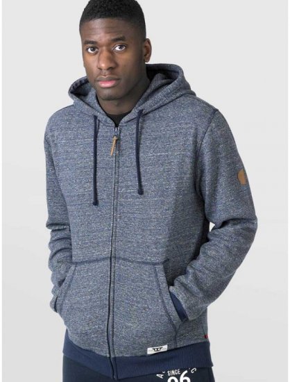 D555 Romney Full Zipper Hoodie Navy - Mikiny & mikiny bez kapucne - Mikiny & Mikiny s Kapucňou 2XL-12XL