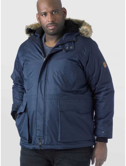 D555 Lovett Parka Navy - Bundy - Bundy Nadmerné Veľkosti 2XL-8XL
