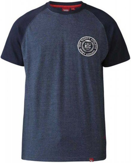 D555 Spencer T-shirt Navy - Tričká - Nadrozmerné tričká - 2XL-14XL
