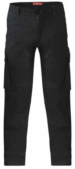 D555 Nelson Stretch Tapered Cargo Pants Black - Džínsy & nohavice - Džínsy a Nohavice - W40-W70