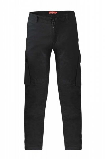 D555 Nelson Stretch Tapered Cargo Pants Black - Džínsy & nohavice - Džínsy a Nohavice - W40-W70