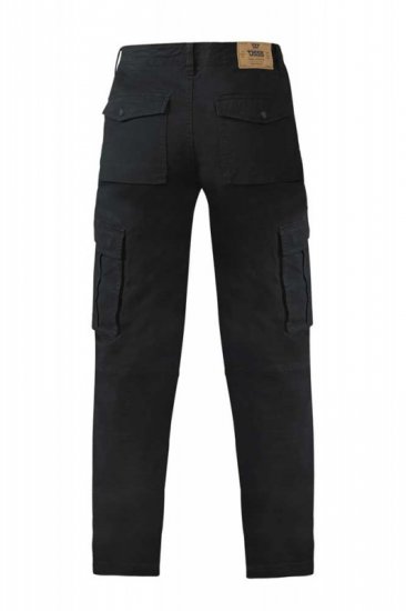 D555 Nelson Stretch Tapered Cargo Pants Black - Džínsy & nohavice - Džínsy a Nohavice - W40-W70