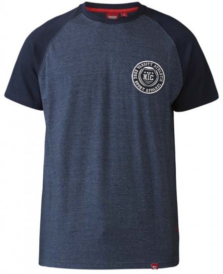 D555 Spencer T-shirt Navy - Tričká - Nadrozmerné tričká - 2XL-14XL