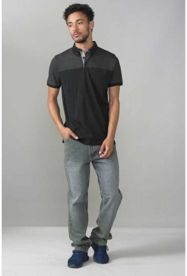 D555 Jauram Polo Black - Polokošele - Polokošele 2XL-8XL