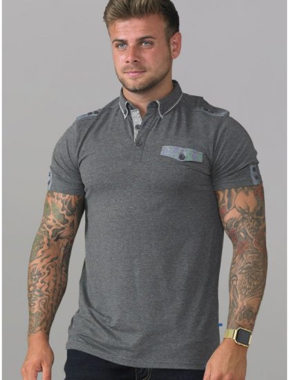 D555 Hogan Polo Charcoal - Polokošele - Polokošele 2XL-8XL