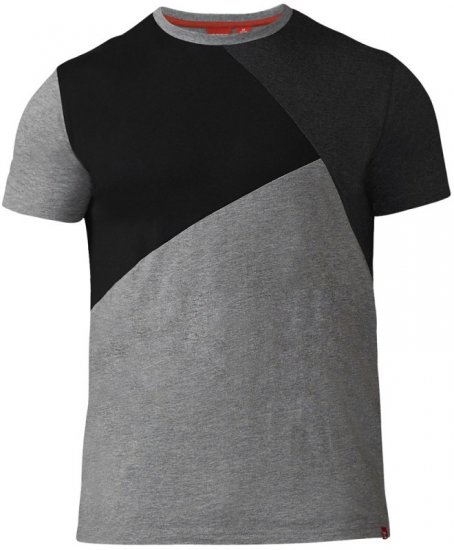 D555 Authentic T-shirt Grey - Tričká - Nadrozmerné tričká - 2XL-14XL