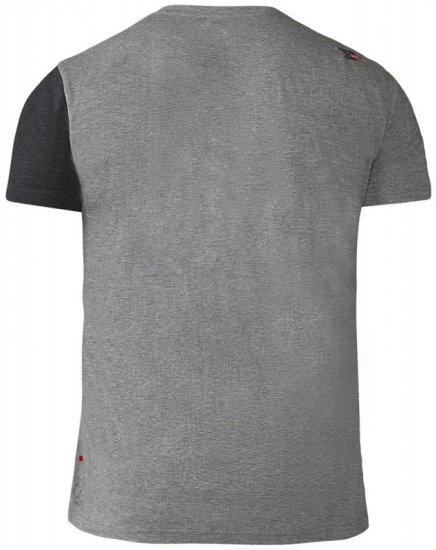 D555 Authentic T-shirt Grey - Tričká - Nadrozmerné tričká - 2XL-14XL