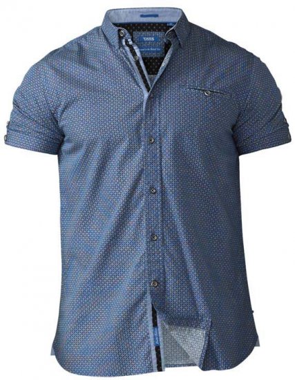 D555 Limburg Short Sleeve Shirt Blue - Košele - Košele 2XL-10XL