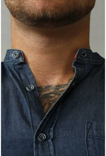 D555 Astra Short Sleeve Denim Shirt - Košele - Košele 2XL-10XL