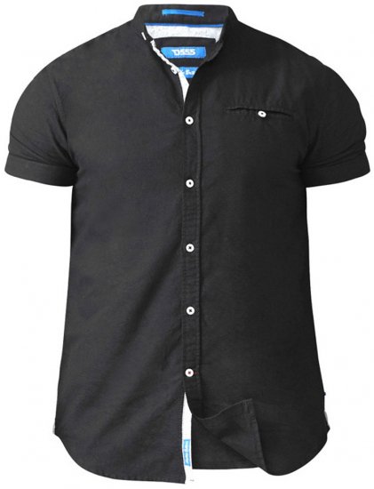 D555 Dwight Short Sleeve Shirt Black - Košele - Košele 2XL-10XL