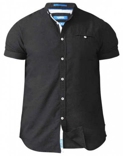 D555 Dwight Short Sleeve Shirt Black - Košele - Košele 2XL-10XL