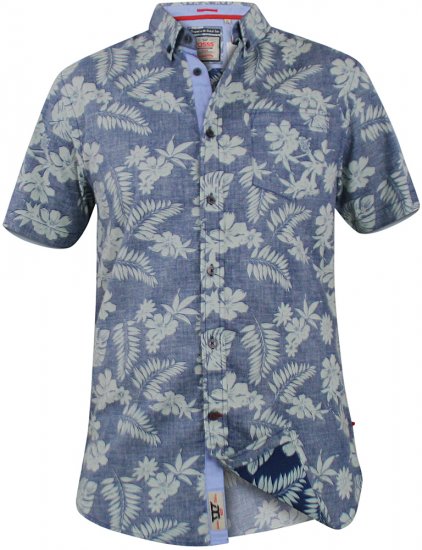 D555 Oswald Short Sleeve Hawaii Shirt - Košele - Košele 2XL-10XL