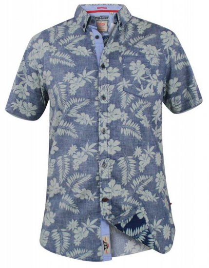 D555 Oswald Short Sleeve Hawaii Shirt - Košele - Košele 2XL-10XL