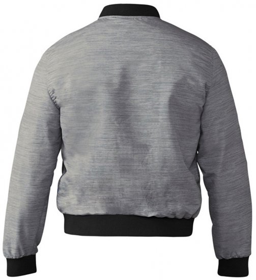 D555 Lou Bomber Jacket Grey - Bundy - Bundy Nadmerné Veľkosti 2XL-8XL