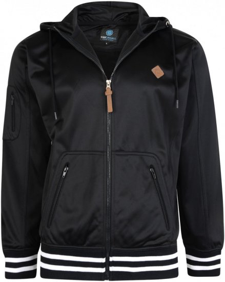 Kam Jeans 799 Tricot Hoody Black - Mikiny & mikiny bez kapucne - Mikiny & Mikiny s Kapucňou 2XL-12XL