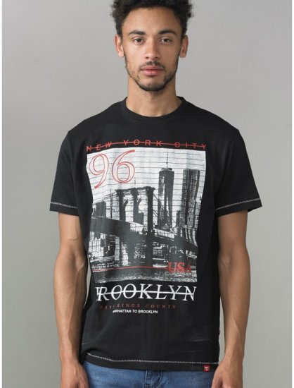 D555 Cain T-shirt Black - Tričká - Nadrozmerné tričká - 2XL-14XL