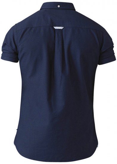 D555 Norman Short Sleeve Oxford Shirt Navy - Košele - Košele 2XL-10XL