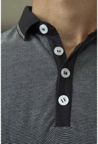 D555 Cecil Polo Black - Polokošele - Polokošele 2XL-8XL