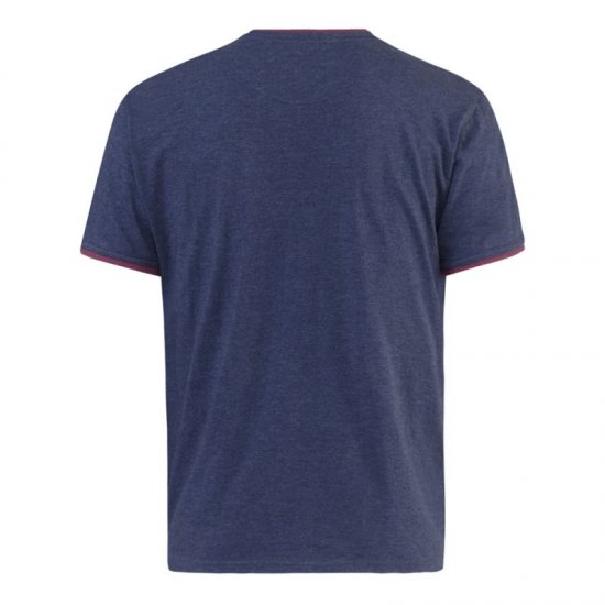 D555 Nelly T-shirt Denim Blue - Tričká - Nadrozmerné tričká - 2XL-14XL