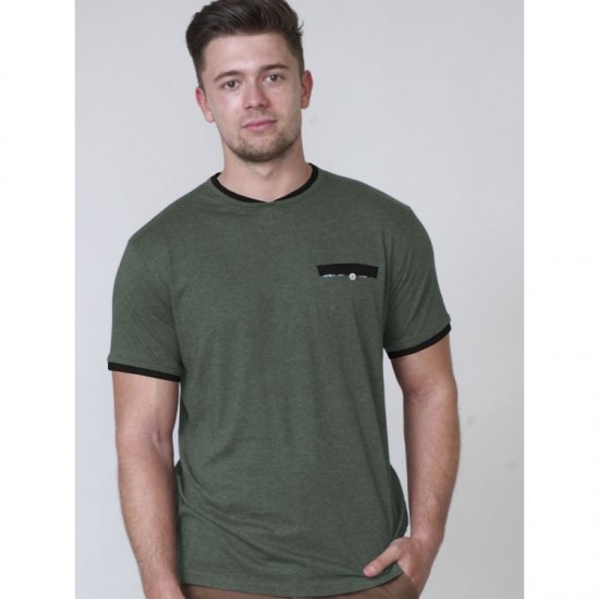 D555 Nelly T-shirt Khaki - Tričká - Nadrozmerné tričká - 2XL-14XL